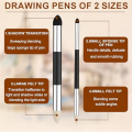 6Pcs Artist Blending Sponge Pen,Double-Headed Blending Stump Pencil Sketch Brush Drawing Foam Blender Stick Blender Tool Easy Install Easy to Use. 