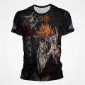 New Anime Grim Reaper Bleach Ichigo Kurosaki 3D Pattern T-shirt Men Women Casual Shirts Fashion Harajuku Tee Tops. 