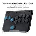 Haute42 Cosmox Mini Arcade Joystick Hitbox Controller Keyboard Leverless Hitbox Fightstick For Ps4 /PS5/Switch Arcade Stick PC.