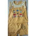 1 years size to 4 year baby boy summer sleeveless soft cotton t-shirt and pant set. 