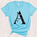 Alphabet tshirt for Men's express your style with trendy alphabet design//perfact for all occasion//jersey fabric. 