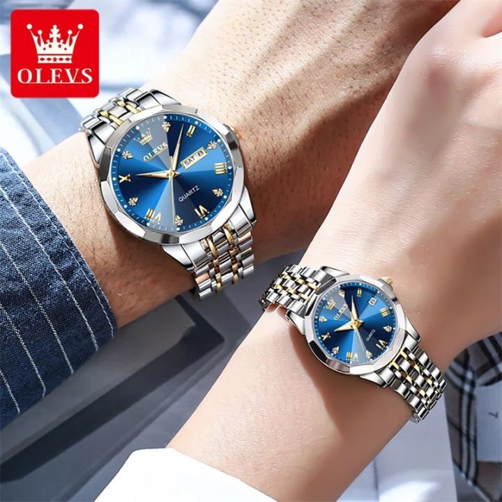 Ol-evs%209931%20Replica%20Stainless%20Steel%20Top%20Brand%20Quartz%20Fashionable%20Wrist%20Couple%20Watch%20For%20Men-Women%20Watch%20For%20Men%20-%20Image%203