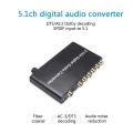 5.1CH Digital Audio Converter SPDIF Input To 5.1 Channel Audio Digital Sound Decoder Converter Compatible For DOLBY Decoding. 