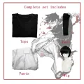 Anime Jujutsu Kaisen Fushiguro Toji Cosplay Costume Adult Unisex Short Sleeve Top Pants Suit Halloween Uniform Party. 