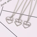 3 Pcs/Set Best Friends Necklace Heart Shaped Pendant BFF Necklaces Friendship Choker For Women Girls Sisters Chains Gift. 
