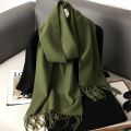 New 62 Color Winter Scarf For Women Long Warm Cashmere Scarves Hijab Solid Lady Shawl Wrap Female Pashmina Bandana Head Scarfs.