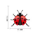 【Mary DAI Store】17.3cm*14.6cm  Wild Ladybird Decal  PVCCar Sticker  YJ1-0119. 