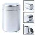 1x Silver Airtight Proof Container Aluminum Herb Stash Metal Sealed Can Tea Jar jingu. 