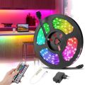 RGB Full Color SMD5050 5 Meter LED Strip DC 12V 16 Color LED Strip 24Key Remote makes Full White Color. 