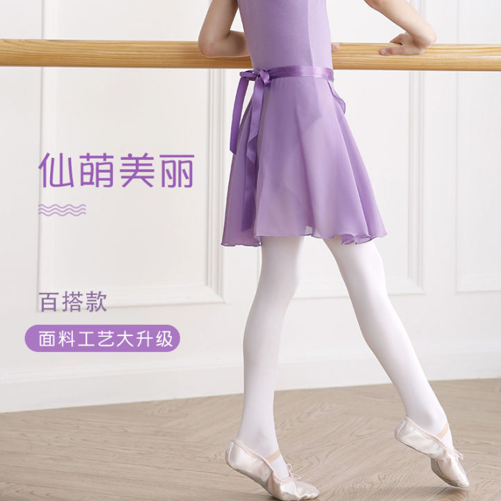 Children%20Dance%20Skirt%20Girls'%20Dancing%20Small%20Apron%20Ballet%20Dance%20Dress%20One%20Piece%20Chiffon%20Dress%20Exercise%20Clothing%20Short%20Skirt%20-%20Image%204