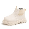 Autumn and winter new children's British style simple boots, boys, martin boots, girls' side zippers, fashion booties, and boots.