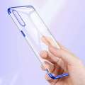 For Samsung Galaxy A50 /A50S /A30S - Clear Laser Plating Transparent Hard Ultra Thin Back Cover Blue.