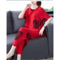 2pcs Women Casual Wanita Seluar Baju Individual Set Wear Top and Pants Lady Tracksuit Short Sleeve #2311.