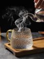 Enjoy Your Hot Beverages With The Heat-Resistant Glass Coffee Mug - Stylish And Functional Drinkware. 