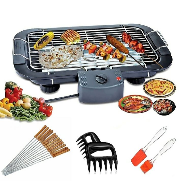 Electric BBQ Grill Machine - Black | Daraz.com.bd