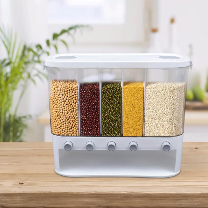 TYRLIBRIA Ceramic Rice Container, Ceramic Rice Cylinder