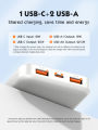 LDNIO PQ12 10000mah 22.5W Digital Display White Color Power Bank 15W Magnetic Wireless Fast Charging Power Bank. 