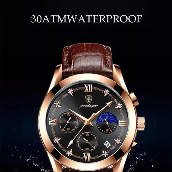 POEDAGAR%20New%20Fashion%20Men%20Watch%20Top%20Brand%20Luxury%20Men's%20Leather%20Quartz%20Wristwatch%20Sports%20Waterproof%20Luminous%20Date%20Male%20Clock%20+%20Box%20-%20Image%203