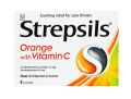 Strepsils  Blister Orange Quick Relief from Sore Throat | Fights Bacterial Infection | For Cough & Cold - 8 Pcs Lozenges Tablet. 