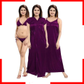 4 Part (Nighty) - Hot and Sexy Comfortable Night Dress for women. 