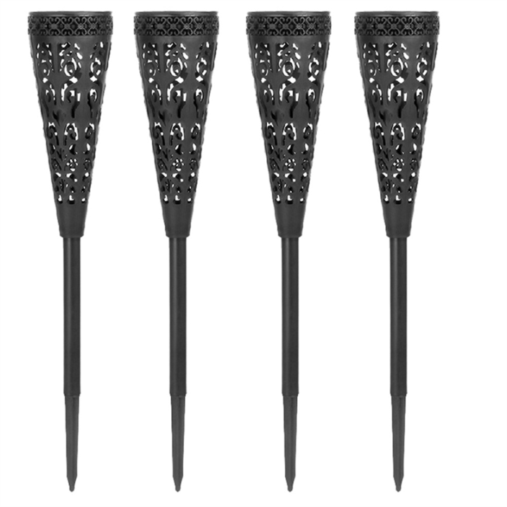 4 Pack Solar Lights for Outdoor Garden Path Patio Solar Garden Lights with Warm LED IP65 Weatherproof Solar Lights Easy to Use