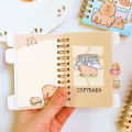 Cute Capybara Notebook Cartoon Animal Notepads Student Hand Ledger PP Coil Book For Girl Student Stationery Supplies. 