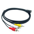 usb A Mother Turn 3rca Line usb Turn Three Lotus av Line USB Turn AV Audio and Video Cable Set Top Box Cable.
