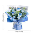 Unique design Crochet flower bouquet Charming Colorful Eco-friendly Hand-woven bouquet Handmade Rose bouquet for Home. 
