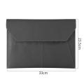A4 Paper File Bag Portable Leather File Bag Fashion File Bag Thickening Button File Bag Waterproof File Bag. 