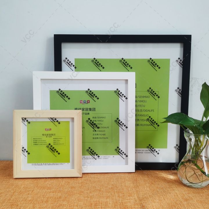 Square Wooden Picture Frame Photo Decor Plexiglass Include Poster Frames For Wall Hanging Wall Photo Frame Picture Frames