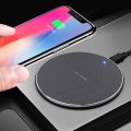2pcs K8 10W Universal Aluminum Alloy Phone Wireless Charger, Specification:with 1m Cable.