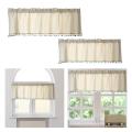 Rod Pocket Valances Decoration Short Curtains for Shop Panel. 
