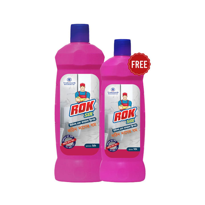 Rok Sol Tiles & Bathroom Cleaner Buy 1000ML get 500ML Free