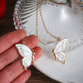 2PCS Best Friend Butterfly Necklaces BFF Friendship Necklace for 2 Girls Lover Couple Necklace Long Distance Birthday Gifts. 