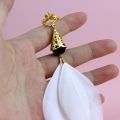 Hot Game Genshin Impact Traveler Aether Feather Earrings Lumine Ear Clips Tartaglia Tassel Eardrop For Women Men Jewelry Props.