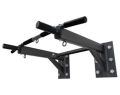 Wall Mounted Pull Up Chin Up Bar - Black. 