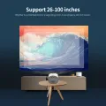 YG230 LED Projector Cost-efficient LED Projector 1080P High Resolution Projector with Built-in Speaker AU Plug. 