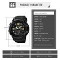 SKMEI Shockproof Digital Men Watch Dual Movement 3 Time Sport Wristwatch Mens Waterproof Electronic Watches 1637.