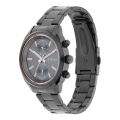 Anthracite Dial Stainless Steel Strap Watch For Men - 1733NM01. 