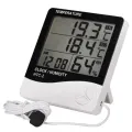 HTC-2 Digital Indoor/Outdoor Thermo-hygrometer Temperature Humidity Meter with Time/Clock Home & Industrial Room Temperature. 
