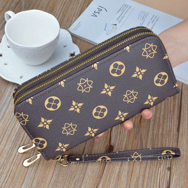 Large%20capacity%20Long%20women%20leather%20card%20holder%20wallet%20fashionable%20Double%20zipper%20leather%20card%20holder%20-%20Image%204