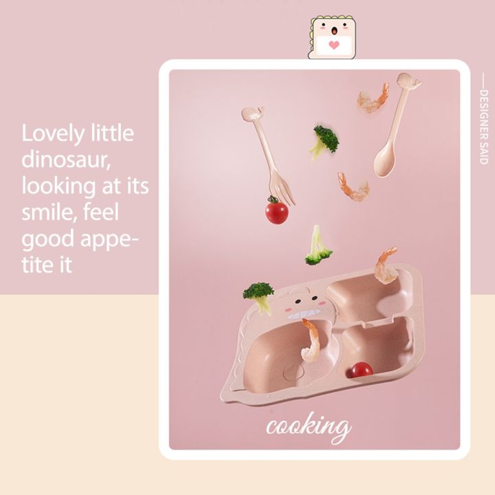 SLAIXIU%20KIDS%20Baby%20Children's%20Tableware%20Products%20Feeding%20Set%20Cartoon%20Plates%20Kids%20Dishes%20Children%20Training%20Eating%20Food%20Bowl%20Spoon%20Fork%20-%20Image%204