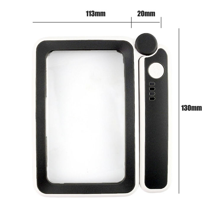 Portable%20Magnifier%20Foldable%20Led%20Magnifying%20Glass%20Lightweight%20Handheld%20Reading%20Aid%20for%20Elderly%20High%20Power%20Magnification%20Scratch-resistant%20Magnifier%20-%20Image%202