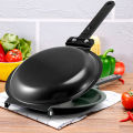 Frying Pan,Double Side Frying Pan Non-Stick Flip Folding Frying Pan.