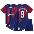 Football jersey set for children, babies, and children's ching, printed size, primary school football training class team form. 