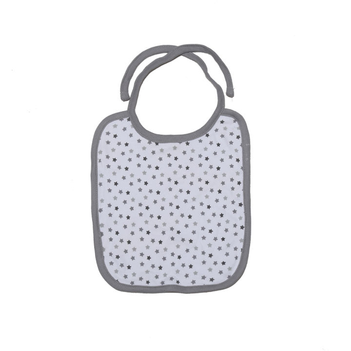 White Color Printed Cotton Washable Bibs For Baby