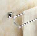 Chrome Finish Stainless Steel Bathroom Fixture Double Towel Rack / Towel Rack Holder. 