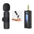 K35 Wireless 3.5mm Lavalier Microphone - Microphone- Single.