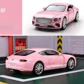 New 1:36 Cute pink car G65 Beetle Huracan Continenta C63S T1 BUS Alloy Car Model Vehicles Toy Cars Kid Toys For Children Gifts. 