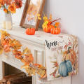 Harvest Party Table Decorations Pumpkin Themed Table Runner Maple Leaf Table Runner Fall Table Runner Christmas Table Runner.